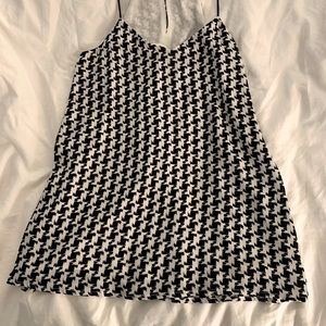Houndstooth printed tank top from Express